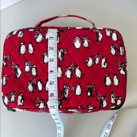 Vera Bradley Playful Penguin Red Cosmetic Case - Picture 14 of 16